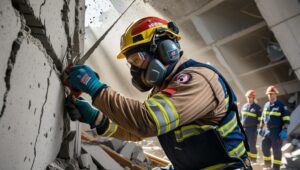 قص جدار بالصاروخ بزوايا مختلفة